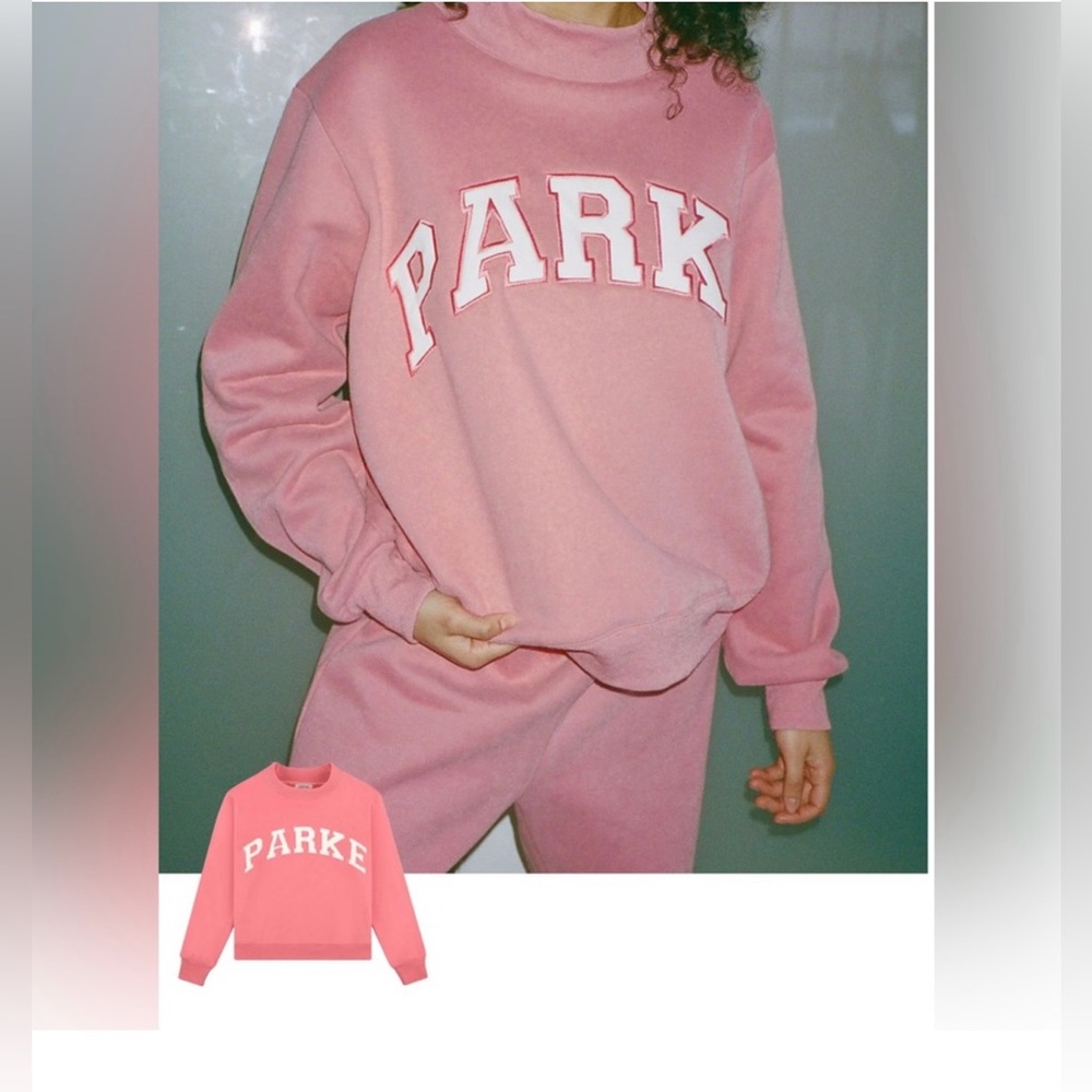 PARKER Oversized Crewneck Sweatshirt - Dusty Pink